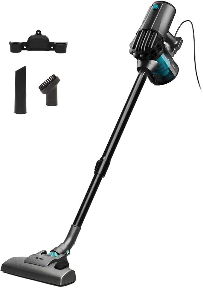 Aspirador Vertical Conga Thunderbrush 560. 2 en 1, 600 W, Tecnología ciclónica, Filtro de Alta eficiencia, Radio de acción 6 Metros, Incluye 2 Accesorios
