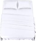 Utopia Bedding Juego de Sabanas 4 Piezas 150x200 - Poliéster Microfibra Cepillada - Sábana Bajera, Sábana Plana y 2 Fundas de Almohada 50x75 (Cama 150, Gris)