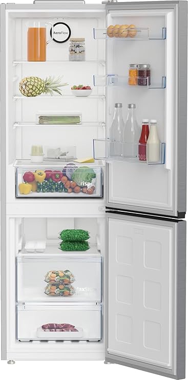 FRIGORIFICO BEKO COMBI 185 x 60 A+ INOX NEO FROST CAJON 0º [Clase de eficiencia energética C]